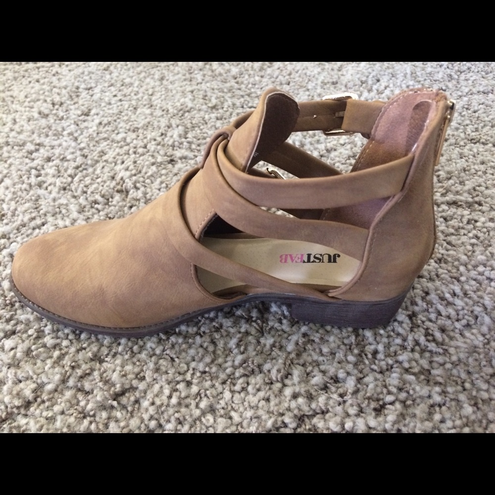 Just Fab cut-out booties
